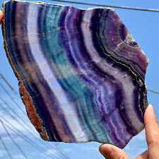 1.64LB Natural beautiful Rainbow Fluorite Crystal Rough stone specimens cure picture