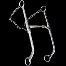Les Vogt Performax Engraved German Silver Stainless Steel Snaffle Elevator Bit picture