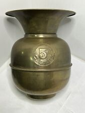 Vintage All Famous Havana Cigars Double Embossed Brass Spittoon 11