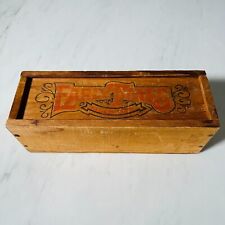 Vintage Early Times Whiskey Since 1860 Wooden Box W/Slider Lid picture
