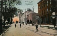 1910 Norwalk,OH Whittlesey Ave. and Post Office Huron County Ohio Postcard picture