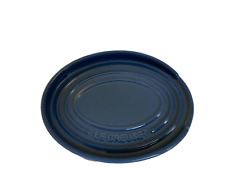 Le Creuset Cobalt Blue Spoon Rest Oval Stoneware 6.5