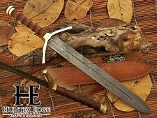 HUNTEX Custom Handmade Damascus Blade, 710 mm Long Replica Boromir LOTR Sword  picture