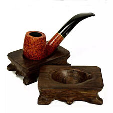 Ebony Portable Random Single Pipe Rack Cigar Pipe Stand Tobacco Smoking Rest picture
