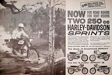 1962 Harley-Davidson Sprint & Sprint H - 2-Page Vintage Motorcycle Ad picture