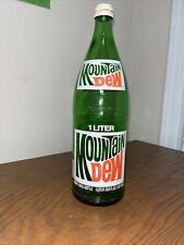 Vintage Soda Bottle Mountain Dew 1 Liter picture
