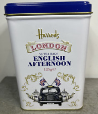 Harrods London England EMPTY Collectible Tin Storage Container Display .,. picture