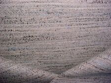 23-7/8Y DONGHIA GREY AQUA CHARCOAL HEAVY LINEN STRIE TWEED UPHOLSTERY FABRIC picture
