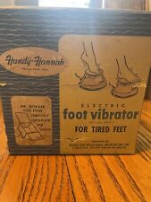 Vintage 1950s HANDY HANNAH Electric Vibrating Foot Massager MCM Blue Enamel USA picture