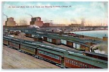 Chicago Illinois IL Postcard Cen. And Mich. Cen. Railroad Yards Shipping 1908 picture