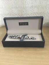 Montegrappa Fortuna Mosaico Rome Rollerball - Black and White Mosaic picture