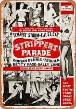 Metal Sign - 1956 Strippers Parade - Vintage Look Reproduction picture