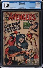 MARVEL AVENGERS #4 CGC 1.0 1964 VINTAGE KEY FIRST SILVER CAPTAIN AMERICA picture
