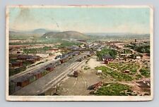 Postcard Train Yard Barstow California CA, Fred Harvey Antique L7 picture