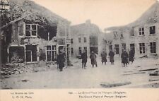 Brussels Belgium WWI Disaster Grand Place Army Military Soldier Vtg Postcard A36 picture