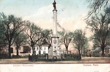 Postcard 1907 Soldiers Monument, Chelsea, Mass VTG VPC01. picture