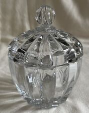 Vintage Heisey Clear Glass Crysolite Jam Jelly Jar / Sugar Bowl with Lid picture