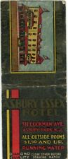 Asbury Essex Hotel, $1.50 Rooms Asbury Park New Jersey Vintage Matchbook Cover picture