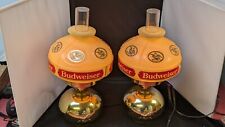 VINTAGE Budweiser Beer Wall Sconce Lighted Bar Signs picture