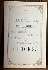 Antique 1878 Seth Thomas New Haven & Welch Clock Book w/Price List Catalog Guide picture