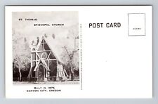 Canyon City OR-Oregon, St Thomas Episcopal Church, Vintage Postcard picture