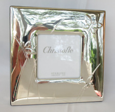 Vintage Christofle Sterling Silver Butterfly Photo Picture Frame 7 3/8