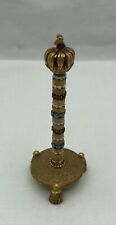 VINTAGE FLORENZA BEJEWELED Mechanical Pencil With Tasseled Stand picture