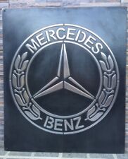 vintage Mercedes Benz Metal Sign For Garage picture