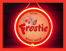 Frostie Root Beer Hub Bar Display Advertising Neon Sign picture