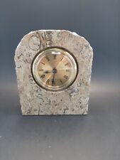 Marble Desk Clock Clock Is Quartz Made In USA Clock Is Working Keeping Time picture