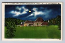 Asheville NC-North Carolina, Night Time Asheville Country Club Vintage Postcard picture