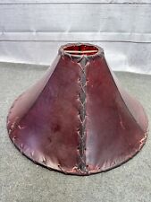 Vintage leather Rawhide Lamp Shade Animal Skin Lamp Shade decor Handmade picture