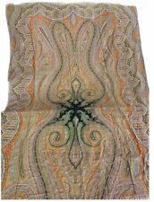Antique  French 19th Century Paisley Kashmir Wool  Shawl 62 x 124 Multicolor picture
