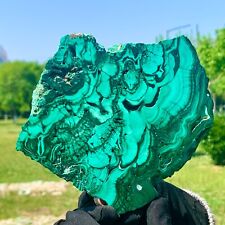 1.19LB   Rare Natural Malachite quartz hand Carved Droplet-shape Crystal Healing picture