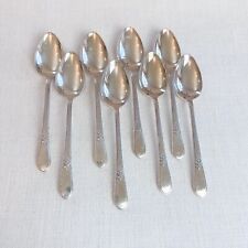1847 Rogers Bros Adoration International Silverplate Oval Soup Spoon Flatware 8 picture