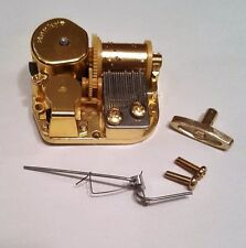 Sankyo 18 Note Music Box Movement With Reuge Wire Stoppe-