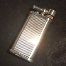 Vintage Dunhill Gas Lighter Silver Unique Hammer Working Condition picture