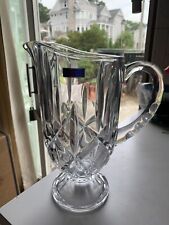 MARQUIS by WATERFORD Lead Crystal Glass FOOTED PITCHER, 9-3/4”, w/Box Germany picture