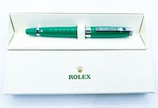 NOS Boxed Rolex Metal Green Rollerball Pen Gift Set  picture