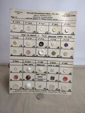 Wonderful Vintage Salesman Sample Button Cards - Great Condition picture