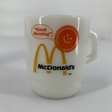 Milk Glass Coffee Cup Mug Fire King Anchor Hocking Vtg McDonald’s Good Morning picture