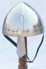 Medieval Mild Steel Norman Viking Nasal Helmet Armor Reenactment LARP Costume picture