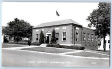 Jefferson Wisconsin WI Postcard RPPC Photo Post Office Scene Street 1947 Vintage picture