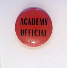 ACADEMY OFFICIAL HOLLYWOOD VINTAGE BUTTON PIN ADVERTISING picture