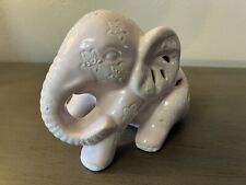 Pink Elephant Ceramic Seated w/ Sachet Essential Oil - Lusterware 5” Delightful picture