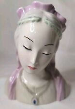 Goldscheider Madonna Bust Pink With Crown Signed By Pera Fumero picture