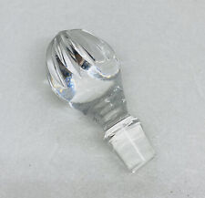 Vintage 1970s Crystal Glass Wine Bottle Stopper Bulb Shaped 3.5” Art Decor O picture