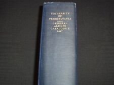 1917 UNIVERSITY OF PENNSYLVANIA GENERAL ALUMNI CATALOGUE - KD 7869 picture