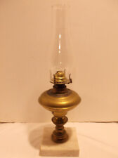 Antique CORNELIUS Brass Oil Lamp Marble base 1849 pre-civil war picture