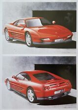 Pininfarina 1992 Ferrari F355 Design Study Rendering Art Print Comin picture